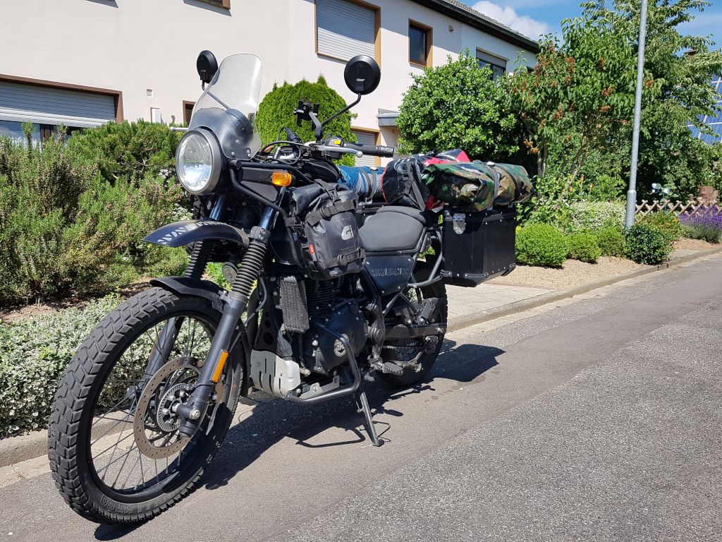 Gepackt und fertig für die Reise
