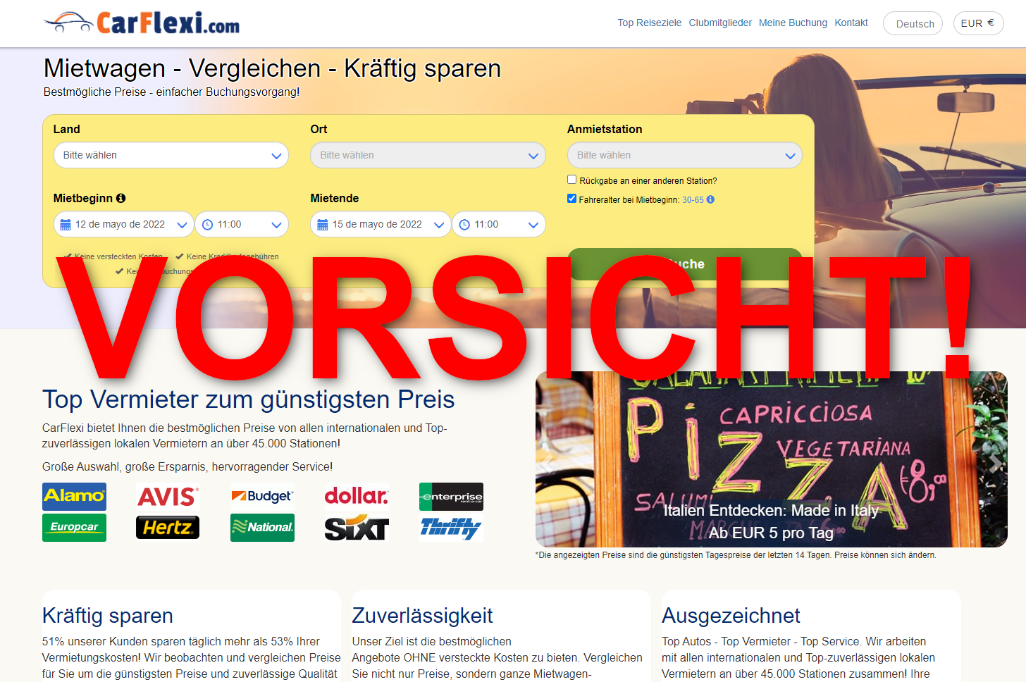 Vorsicht mit Carflexi!